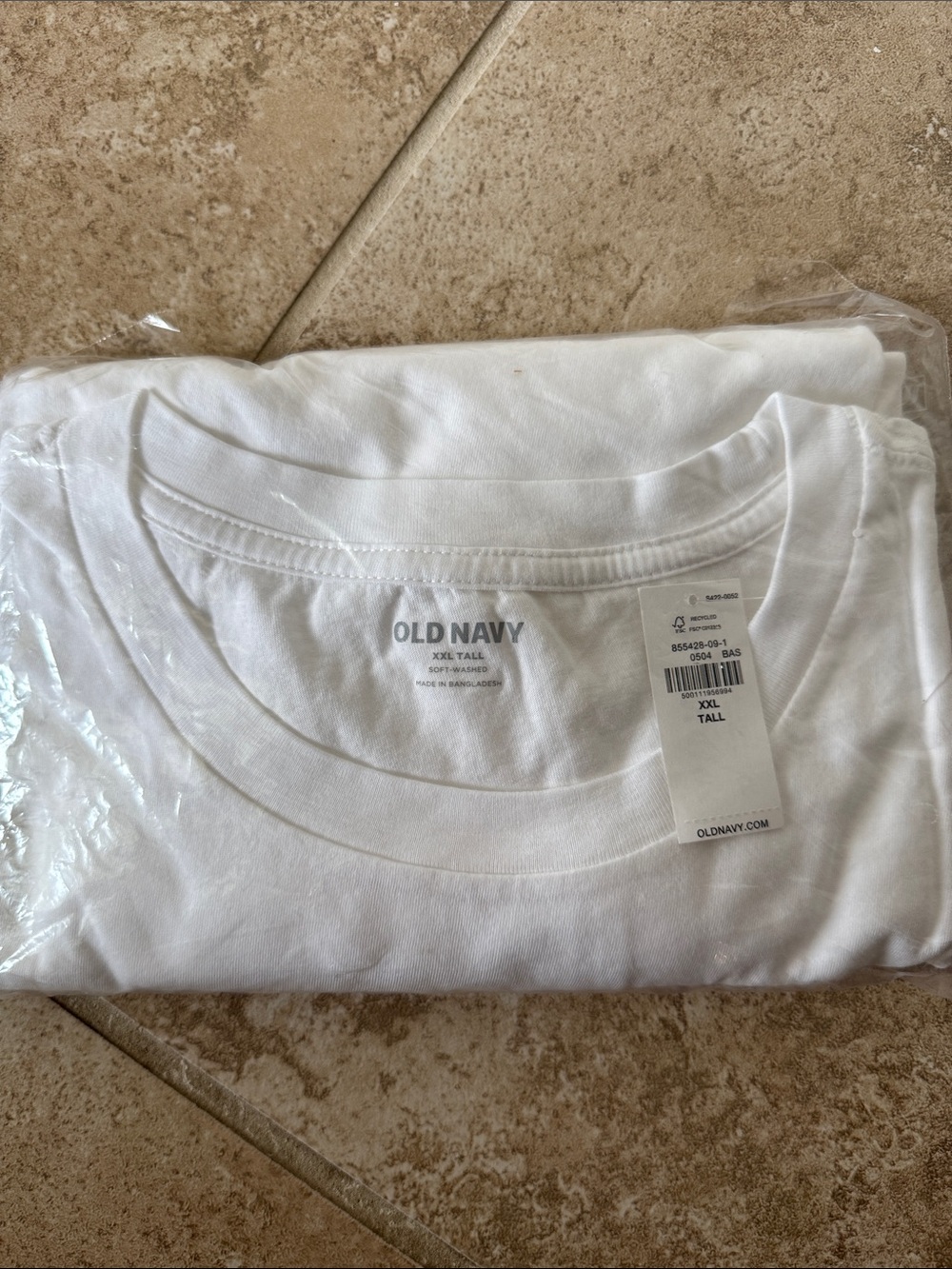 Old Navy White Crew Neck Undershirt Pack